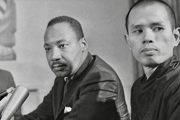 Martin Luther King Jr. and Thich Nhat Hanh.